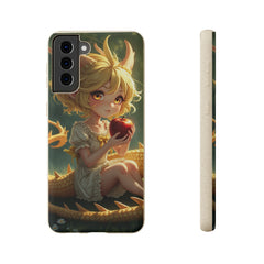 Phone Case Dragon Girl Eating Apple
