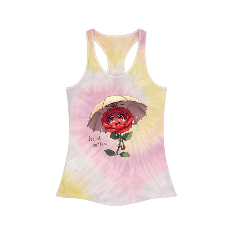 Tank Top - Rose Under Umbrella Tie Dye Racerback
