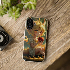 Phone Case Dragon Girl Eating Apple