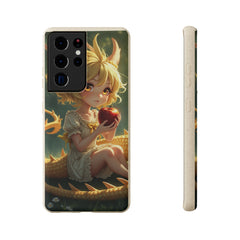 Phone Case Dragon Girl Eating Apple