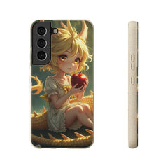Phone Case Dragon Girl Eating Apple