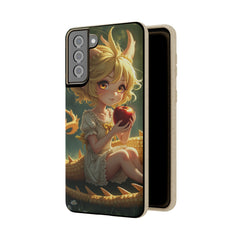 Phone Case Dragon Girl Eating Apple