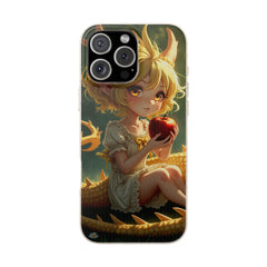 Phone Case Dragon Girl Eating Apple