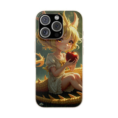 Phone Case Dragon Girl Eating Apple