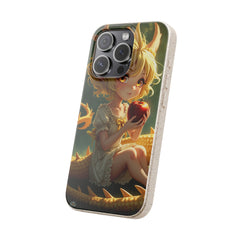 Phone Case Dragon Girl Eating Apple