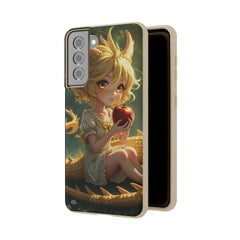Phone Case Dragon Girl Eating Apple