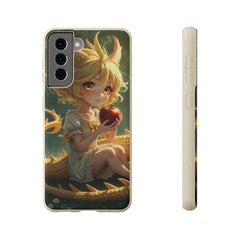 Phone Case Dragon Girl Eating Apple