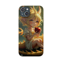 Phone Case Dragon Girl Eating Apple