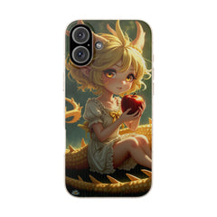 Phone Case Dragon Girl Eating Apple
