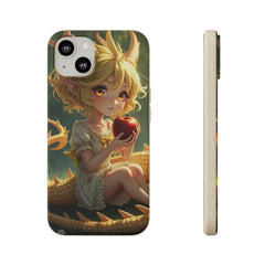 Phone Case Dragon Girl Eating Apple