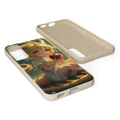 Phone Case Dragon Girl Eating Apple