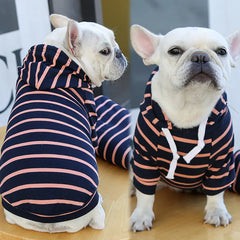 Striped Hoodie Clothes for Dogs and Cats