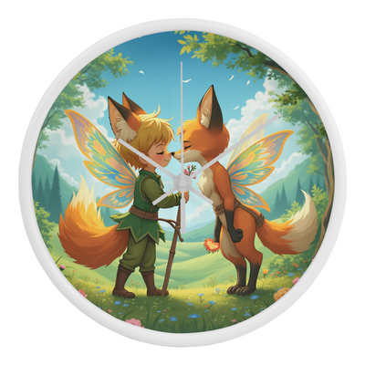 Fairy Foxes Kissing